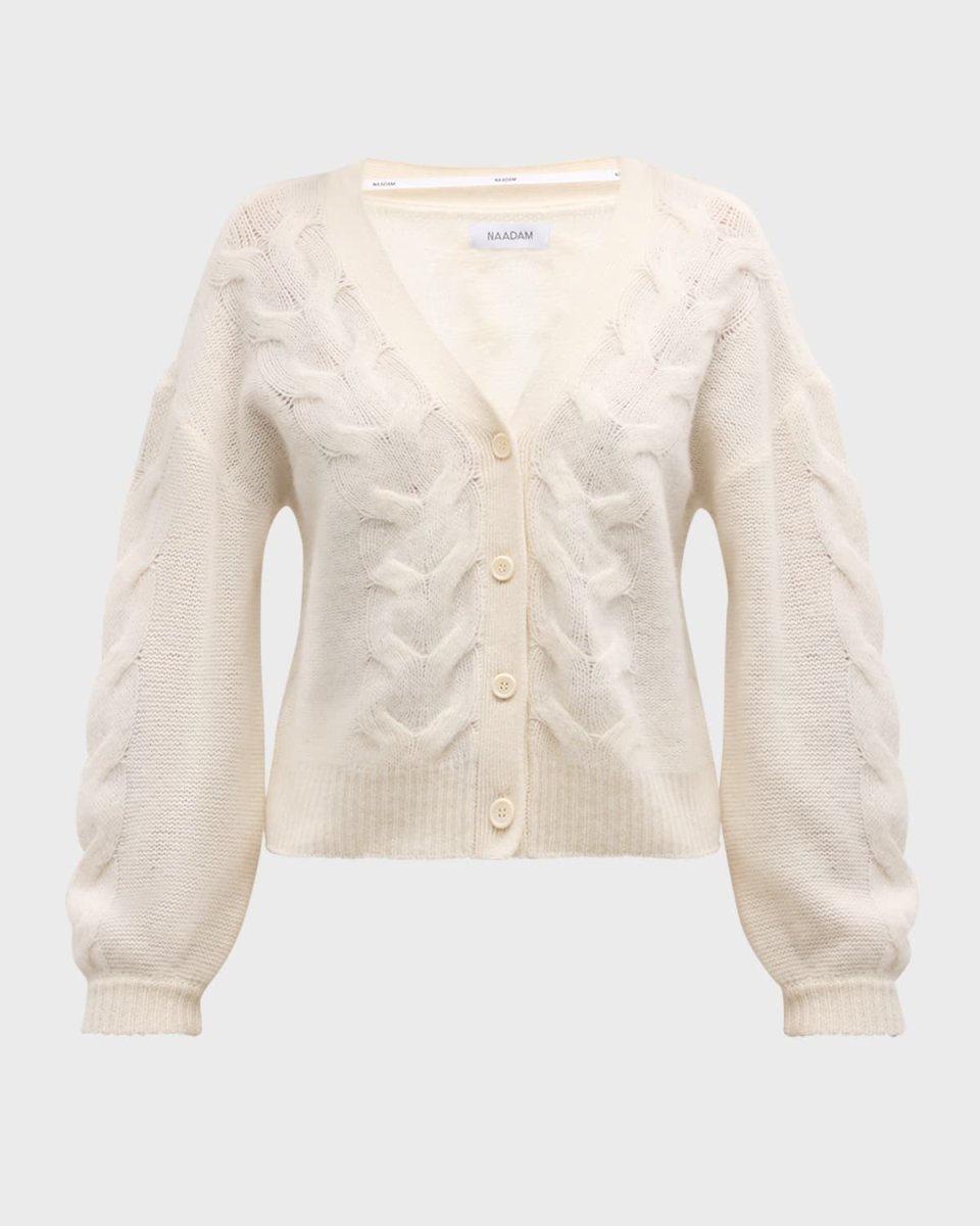 Cashmere Cable-Knit Cardigan